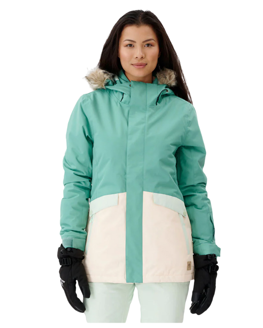 Rip Curl Rider Parker Snow Jacket Women's 10K/10K - Mint - 2023 Women's Snow Jackets - Trojan Wake Ski Snow
