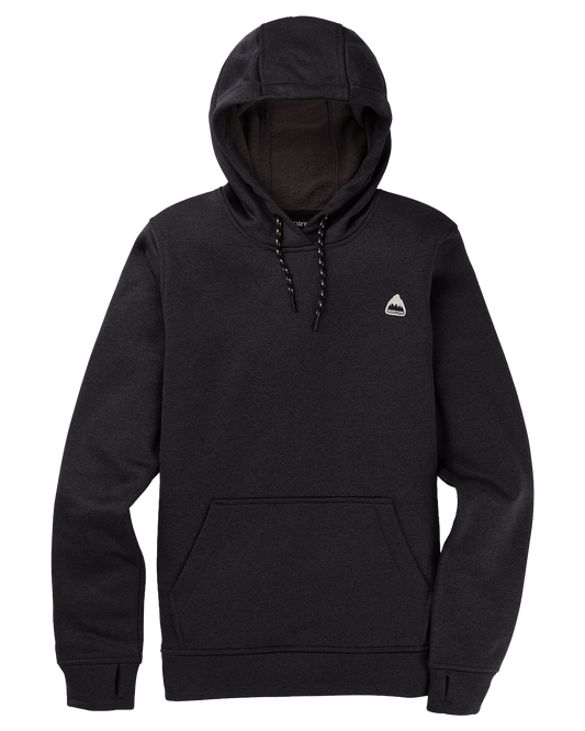 Burton Women's Oak Pullover Hoodie - True Black Heather Women's Hoodies - Trojan Wake Ski Snow