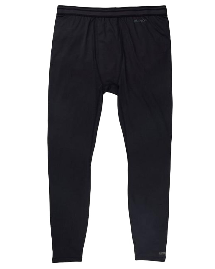 Burton Men's Lightweight X Base Layer Pants - True Black Men's Thermals - Trojan Wake Ski Snow