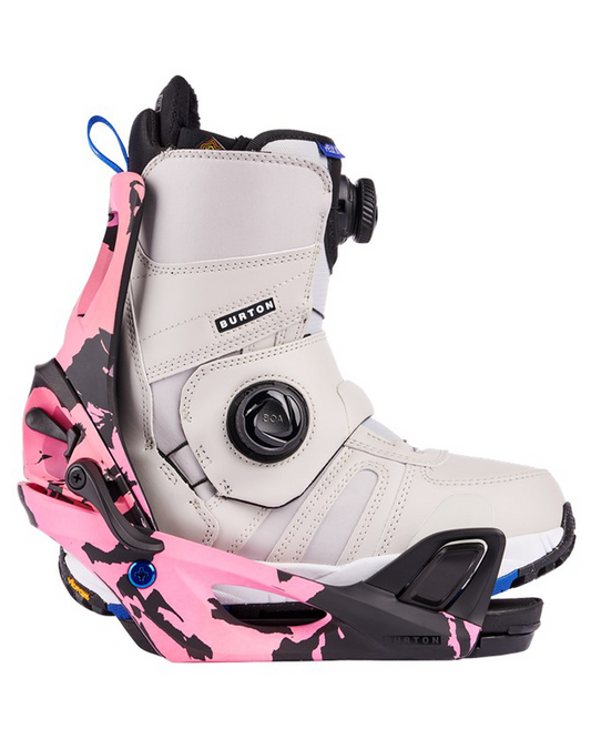 Burton Womens Step On Re:Flex Snowboard Bindings - Pink/Black - 2023 Snowboard Bindings - Womens - Trojan Wake Ski Snow