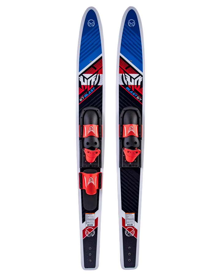 HO Blast Combo Waterskis HS/RTS - 2024 Trainer Waterskis - Trojan Wake Ski Snow