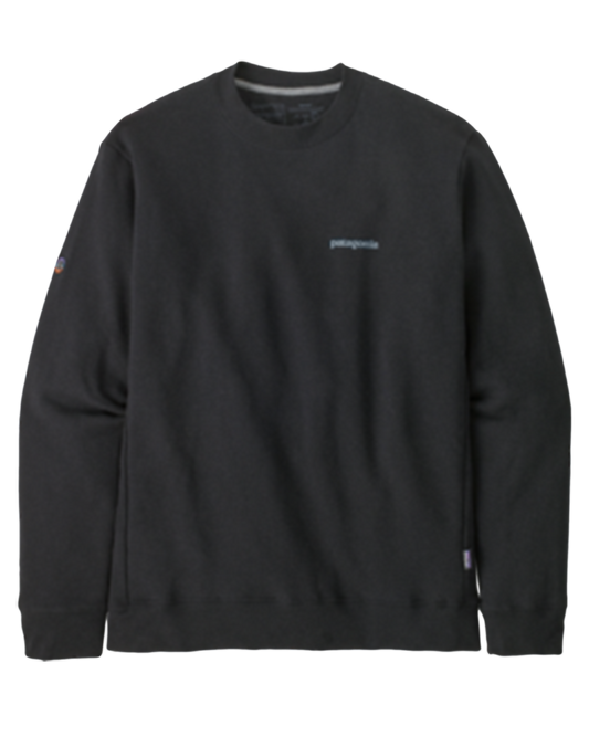 Patagonia Fitz Roy Icon Uprisal Crew Sweatshirt - Ink Black Hoodies & Sweatshirts - Trojan Wake Ski Snow