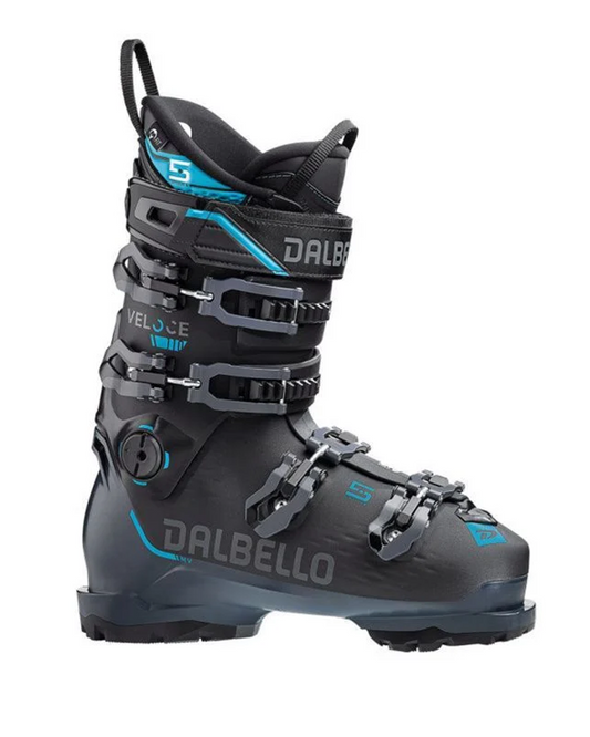 Dalbello Veloce 110 Grip Walk Ski Boot - Black / Grey Blue - 2022 Men's Snow Ski Boots - Trojan Wake Ski Snow