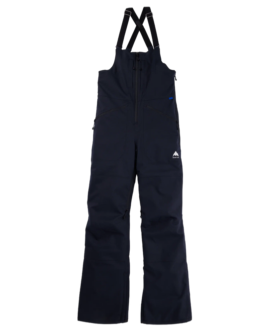 Burton Women's Reserve Stretch 2L Bib Snow Pants - True Black Women's Snow Bibs - Trojan Wake Ski Snow