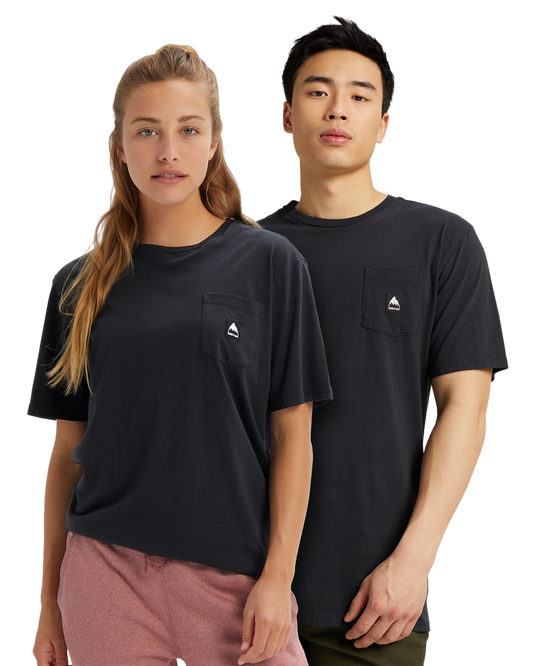 Burton Colfax Short Sleeve T-Shirt - True Black Shirts & Tops - Trojan Wake Ski Snow