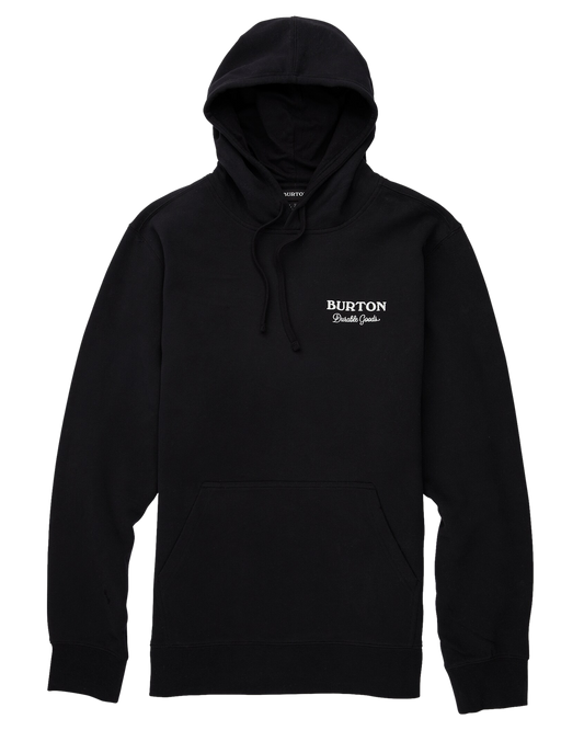 Burton Durable Goods Pullover Hoodie - True Black Men's Hoodies - Trojan Wake Ski Snow