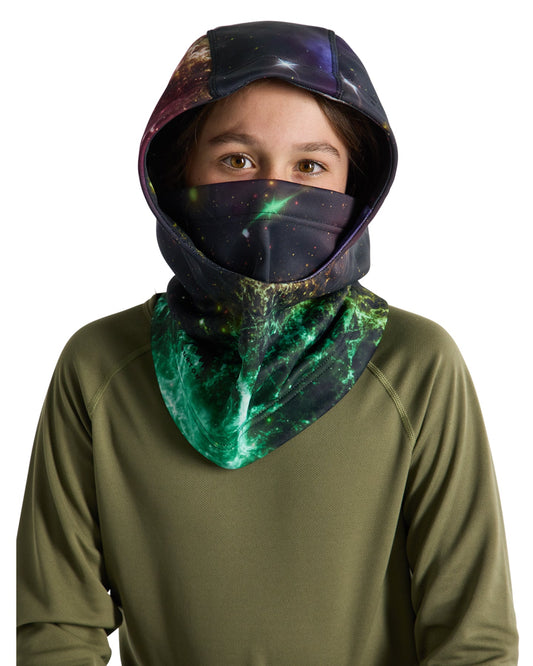 Burton Kids' Bonded Hood - Painted Planets Neck Warmers & Face Masks - Trojan Wake Ski Snow