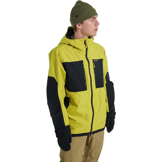 Burton Men's Frostner 2L Snow Jacket - Sulfur/True Black Men's Snow Jackets - Trojan Wake Ski Snow