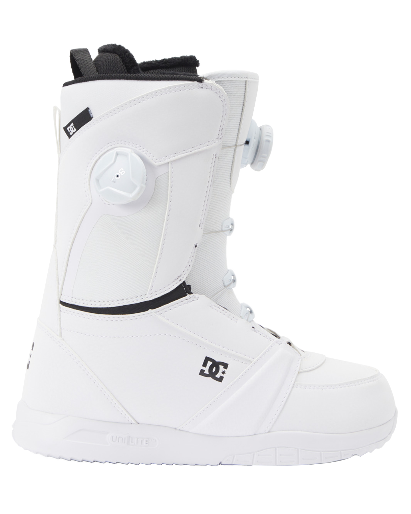 DC Women's Lotus BOA® Snowboard Boots - White/White Women's Snowboard Boots - Trojan Wake Ski Snow
