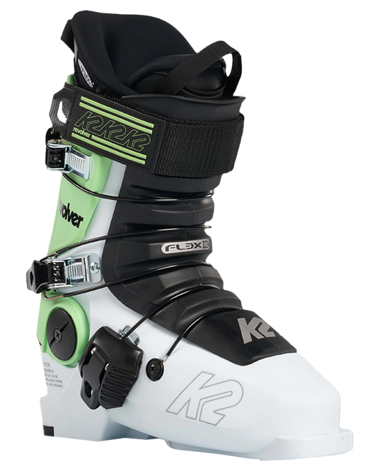 K2 Revolver FL3X Women's Ski Boots - White / Teal - 2023 Women's Snow Ski Boots - Trojan Wake Ski Snow
