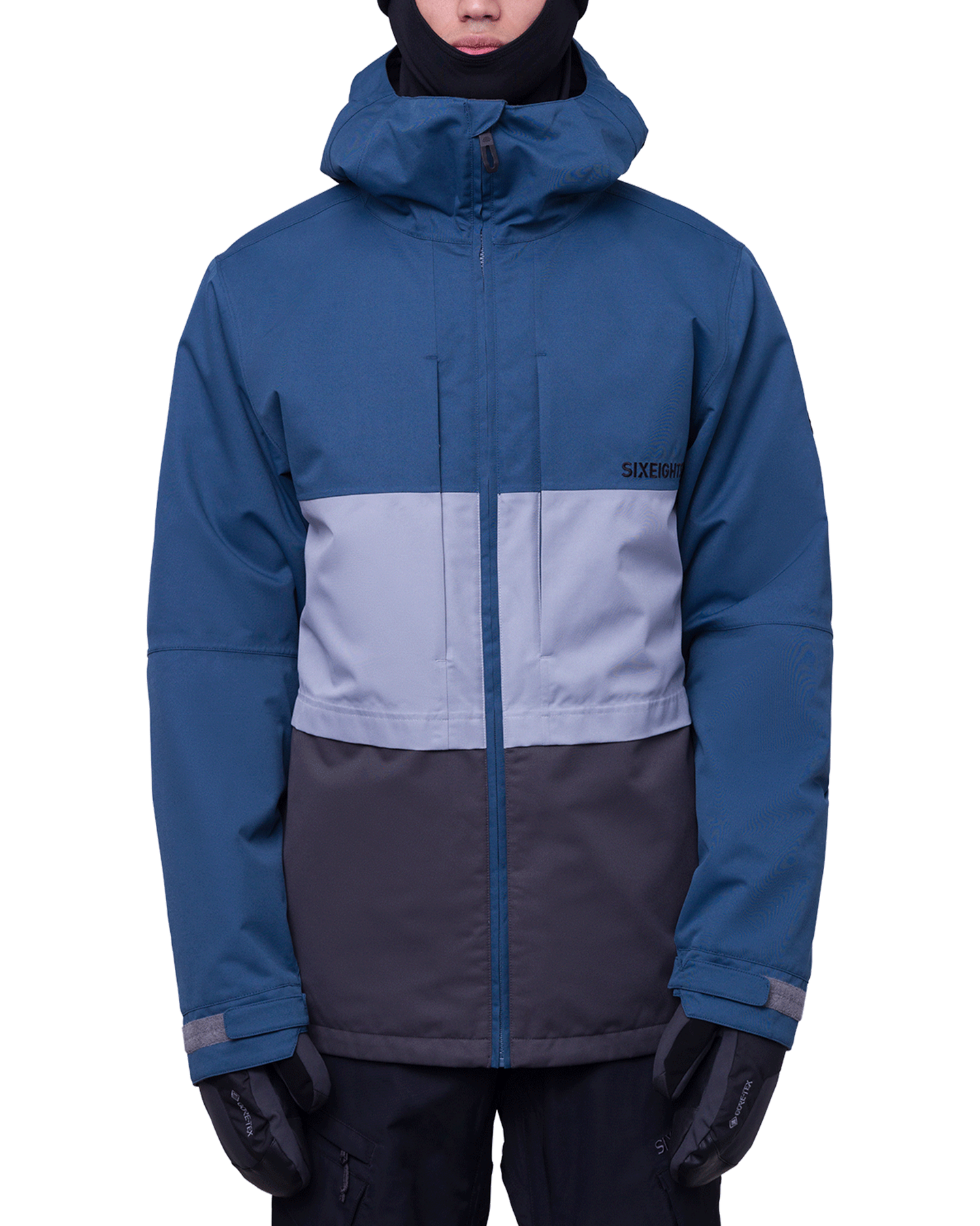 686 Men's Smarty 3 In 1 Form Snow Jacket - Orion Blue Colorblock Men's Snow Jackets - Trojan Wake Ski Snow