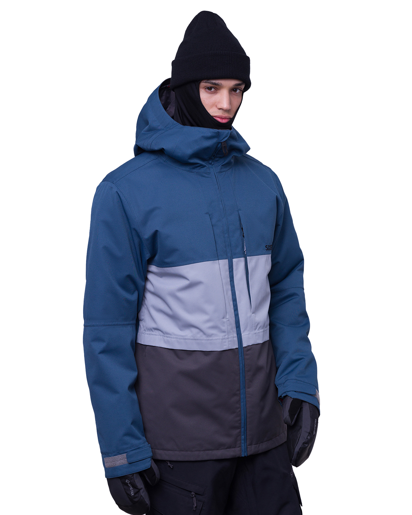 686 Men's Smarty 3 In 1 Form Snow Jacket - Orion Blue Colorblock Men's Snow Jackets - Trojan Wake Ski Snow