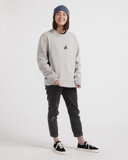 Yuki Threads Retro Crew - Heather Grey - 2021 Hoodies & Sweatshirts - Trojan Wake Ski Snow