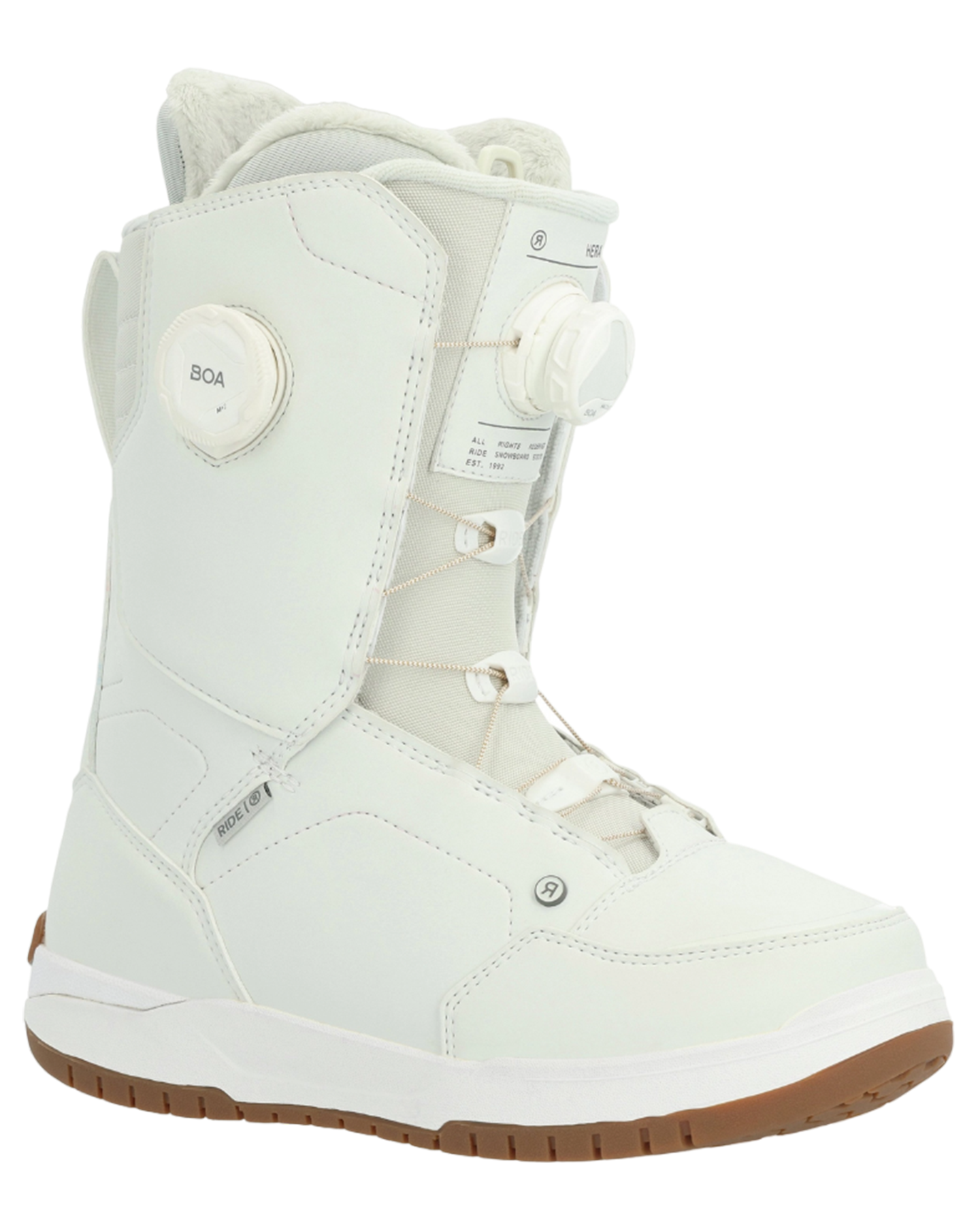 Ride Women's Hera Snowboard Boots - Stone - 2024 Women's Snowboard Boots - Trojan Wake Ski Snow