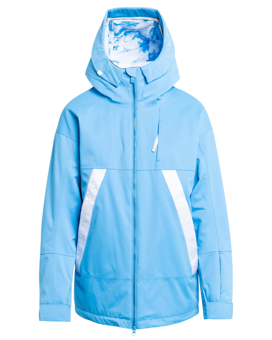 Roxy Women's Chloe Kim Technical Snow Jacket - Azure Blue (Size S) Women's Snow Jackets - Trojan Wake Ski Snow