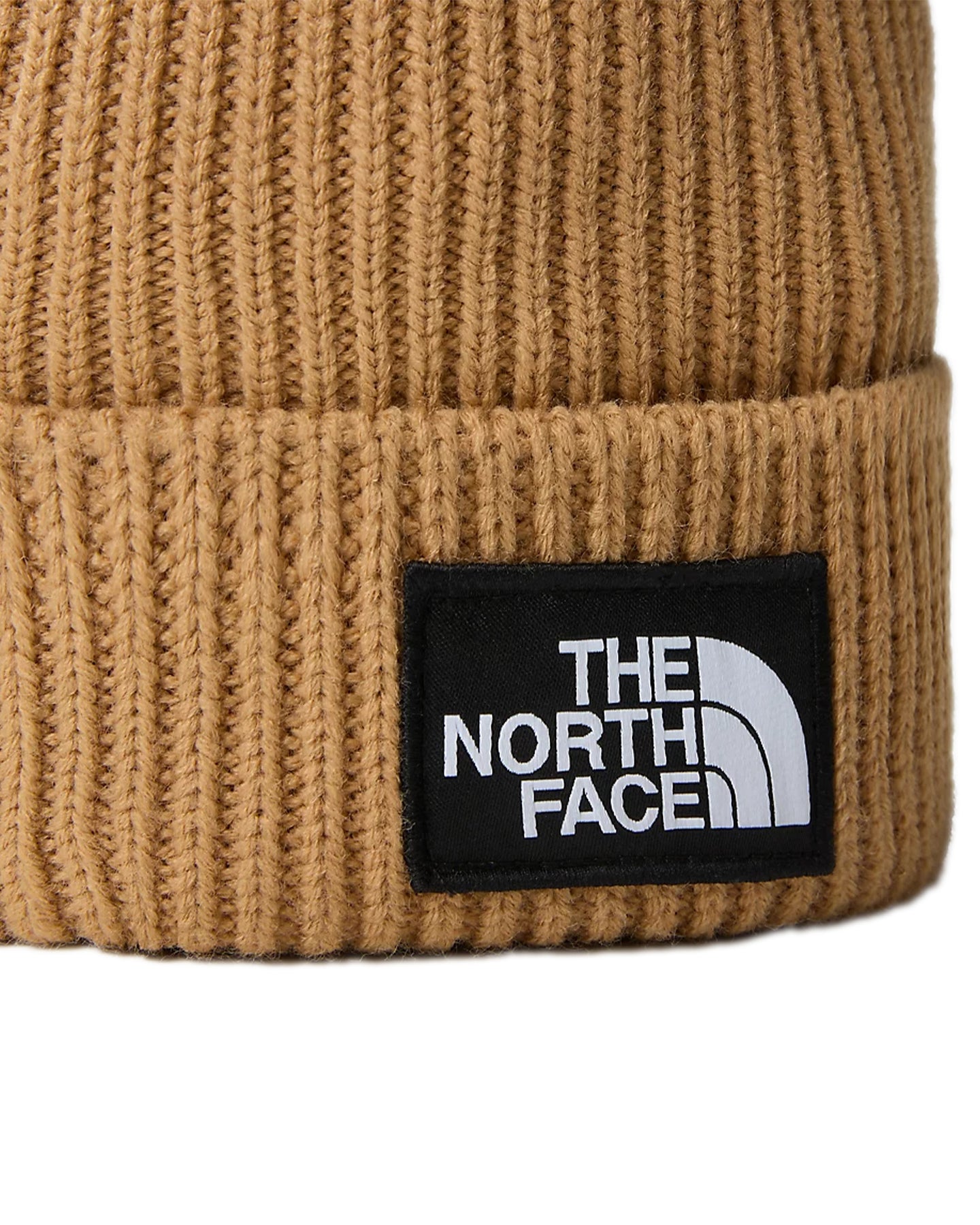 The North Face TNF™ Logo Box Cuffed Beanie - Almond Butter Beanies - Trojan Wake Ski Snow