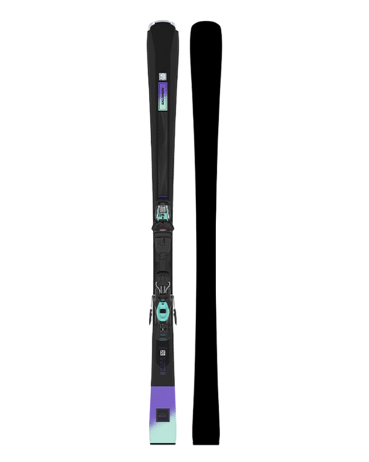 Salomon S/Max N°6 XT Women's Snow Skis (& M10 GW Bindings) - Black / Paisley Purple / Beach Glass - 2024 Women's Snow Skis - Trojan Wake Ski Snow