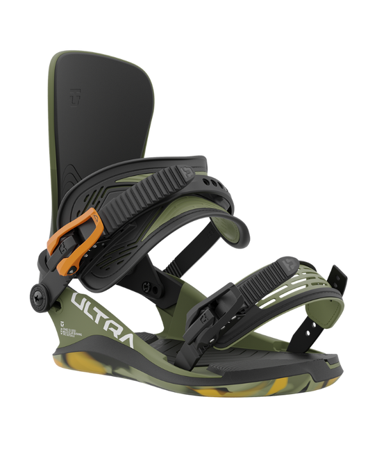 Union Ultra Snowboard Binding - Army Green - 2024 Snowboard Bindings - Mens - Trojan Wake Ski Snow