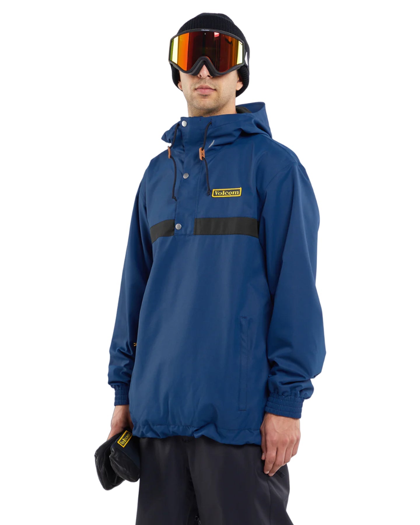 Volcom Longo Pullover - Navy Men's Snow Jackets - Trojan Wake Ski Snow