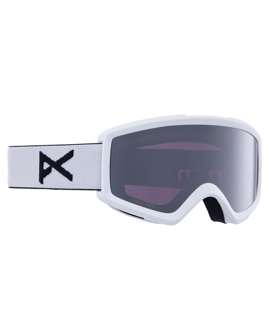 Anon Helix 2.0 Snow Goggles + Bonus Lens - White/Perceive Sunny Onyx Lens Men's Snow Goggles - Trojan Wake Ski Snow