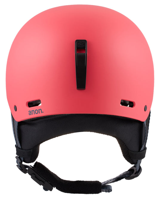 Anon Kids' Rime 3 Round Fit Snow Helmet - Coral Snow Helmets - Kids - Trojan Wake Ski Snow