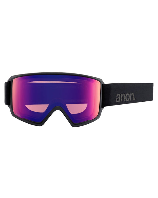 Anon M3 Low Bridge Fit Snow Goggles + Bonus Lens + MFI - Smoke / Perceive Sunny Onyx Men's Snow Goggles - Trojan Wake Ski Snow