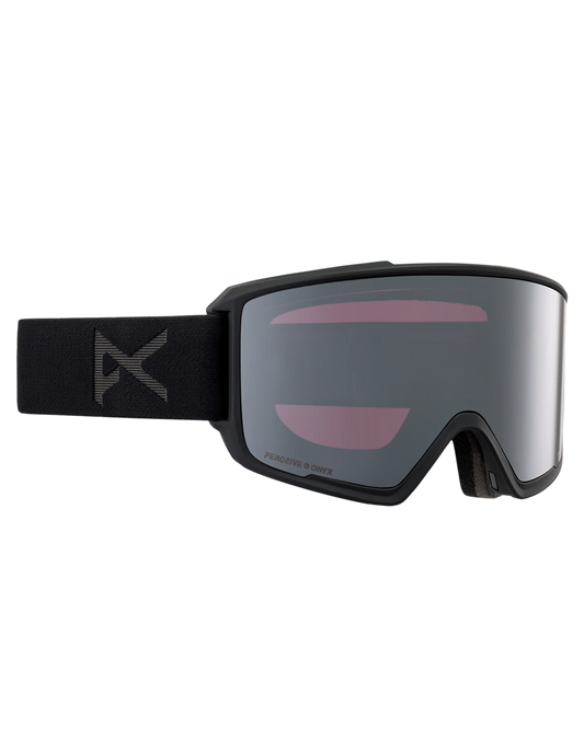 Anon M3 Snow Goggles + Bonus Lens + Mfi® Face Mask - Smoke/Perceive Sunny Onyx Lens Men's Snow Goggles - Trojan Wake Ski Snow