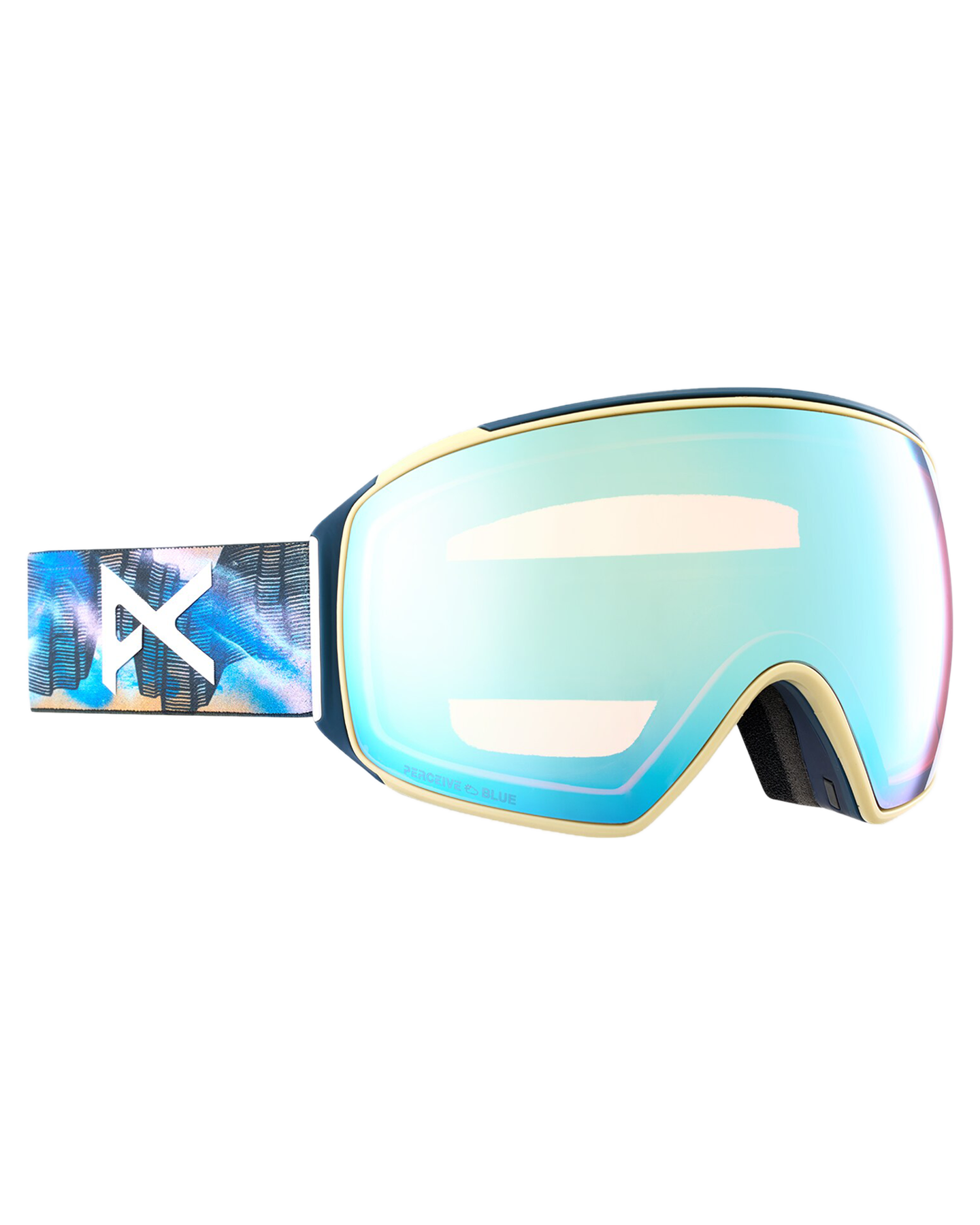 Anon M4 Toric Low Bridge Snow Goggles + Bonus Lens + Mfi® Face Mask - Chet Malinow/Perceive Variable Blue Lens Men's Snow Goggles - Trojan Wake Ski Snow