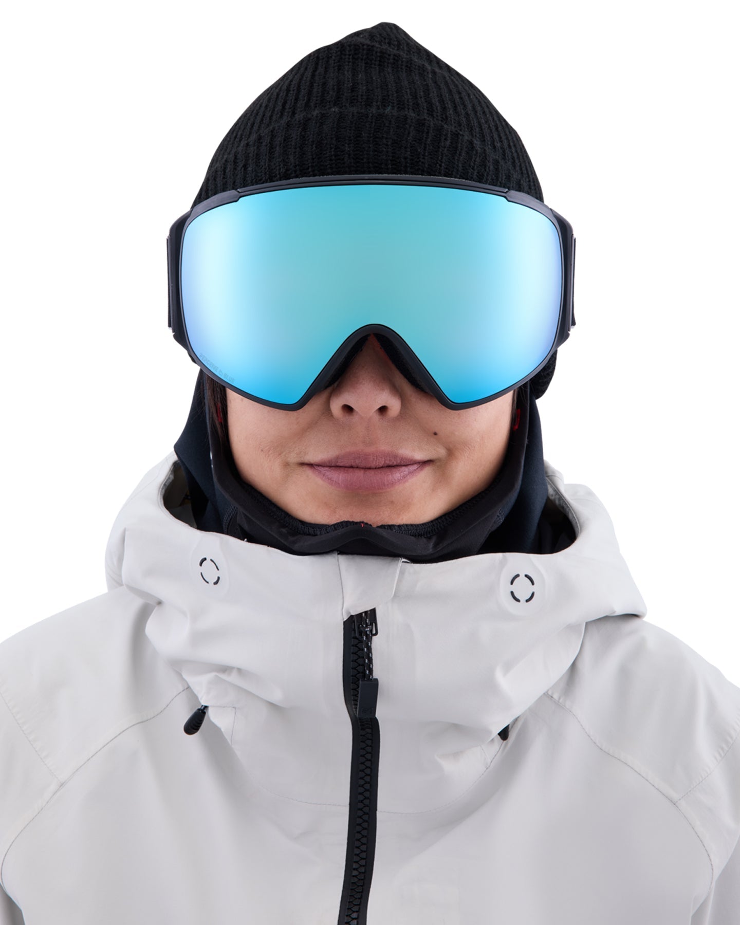 Anon M4S Toric Low Bridge Fit Snow Goggles + Bonus Lens + MFI - Black / Perceive Variable Blue Men's Snow Goggles - Trojan Wake Ski Snow