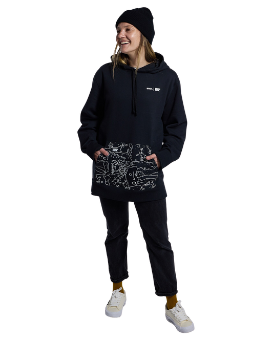 Anon Martin Pullover Hoodie - True Black Unisex Hoodies - Trojan Wake Ski Snow