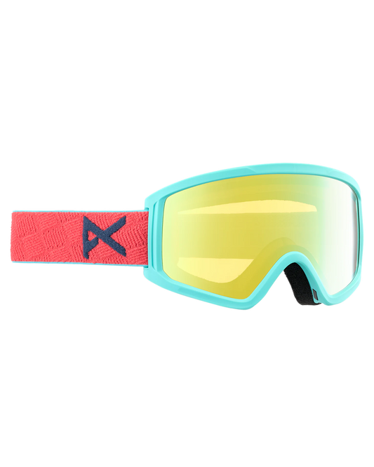 Anon Kids' Tracker 2.0 Snow Goggles - Coral/Gold Amber Lens Snow Goggles - Kids - Trojan Wake Ski Snow