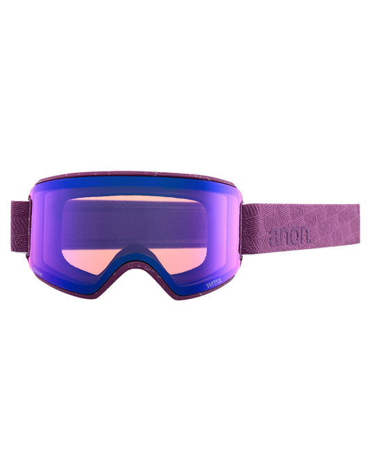 Anon Women's M3 Snow Goggles + Bonus Lens + Mfi® Face Mask - Grape/Perceive Sunny Onyx Lens Snow Goggles - Womens - Trojan Wake Ski Snow