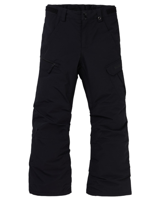 Burton Kids' Exile 2L Cargo Snow Pants - True Black Kids' Snow Pants - Trojan Wake Ski Snow