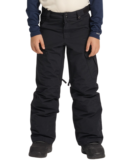Burton Kids' Exile 2L Cargo Snow Pants - True Black Kids' Snow Pants - Trojan Wake Ski Snow