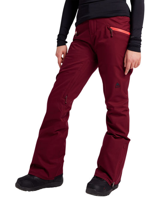 Burton Marcy Women's High Rise Women's Pant - Mulled Berry Women's Snow Pants - Trojan Wake Ski Snow
