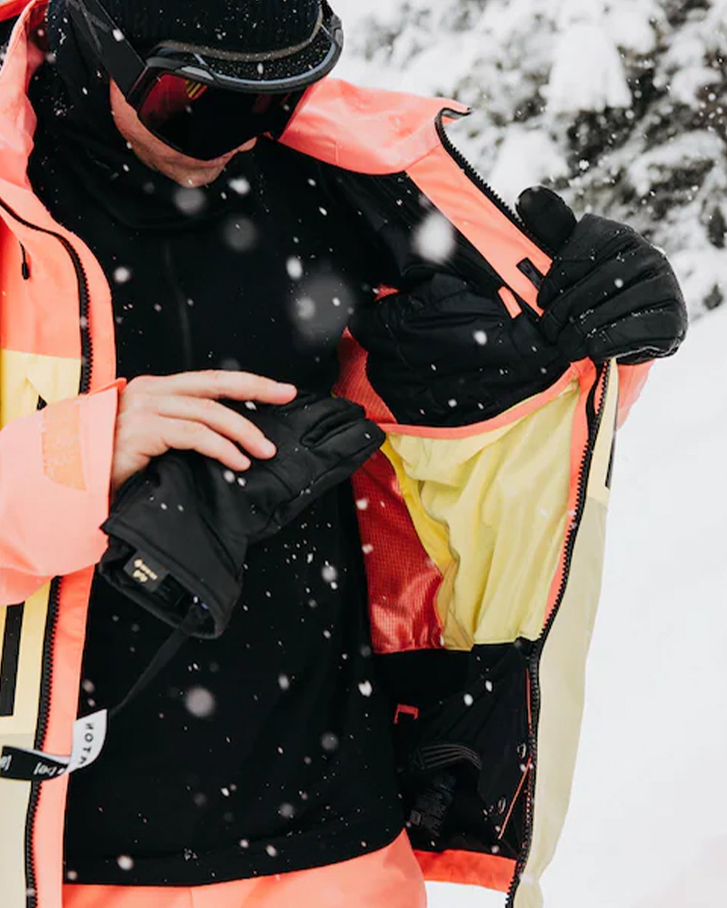 Burton Men's [ak]® Swash Gore‑Tex 2L Snow Jacket - Reef Pink/Buttermilk/Mushroom Men's Snow Jackets - Trojan Wake Ski Snow