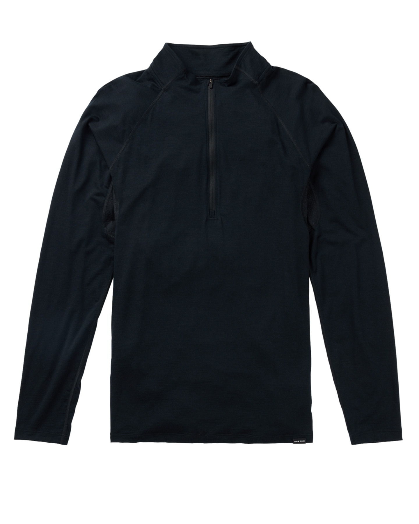 Burton Men's Phayse Merino Quarter Zip Fleece - True Black Shirts & Tops - Trojan Wake Ski Snow