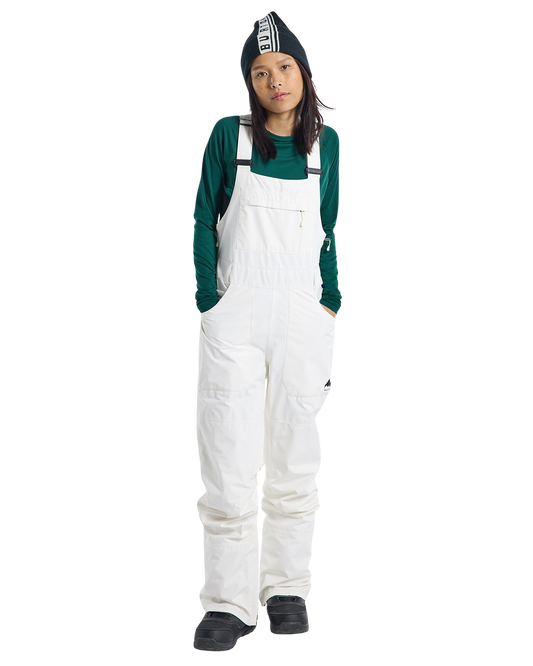 Burton Women's Avalon GORE-TEX® 2L Bib - Stout White Women's Snow Bibs - Trojan Wake Ski Snow