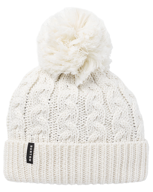 Burton Women's Fleece Lined Zippy Beanie - Stout White