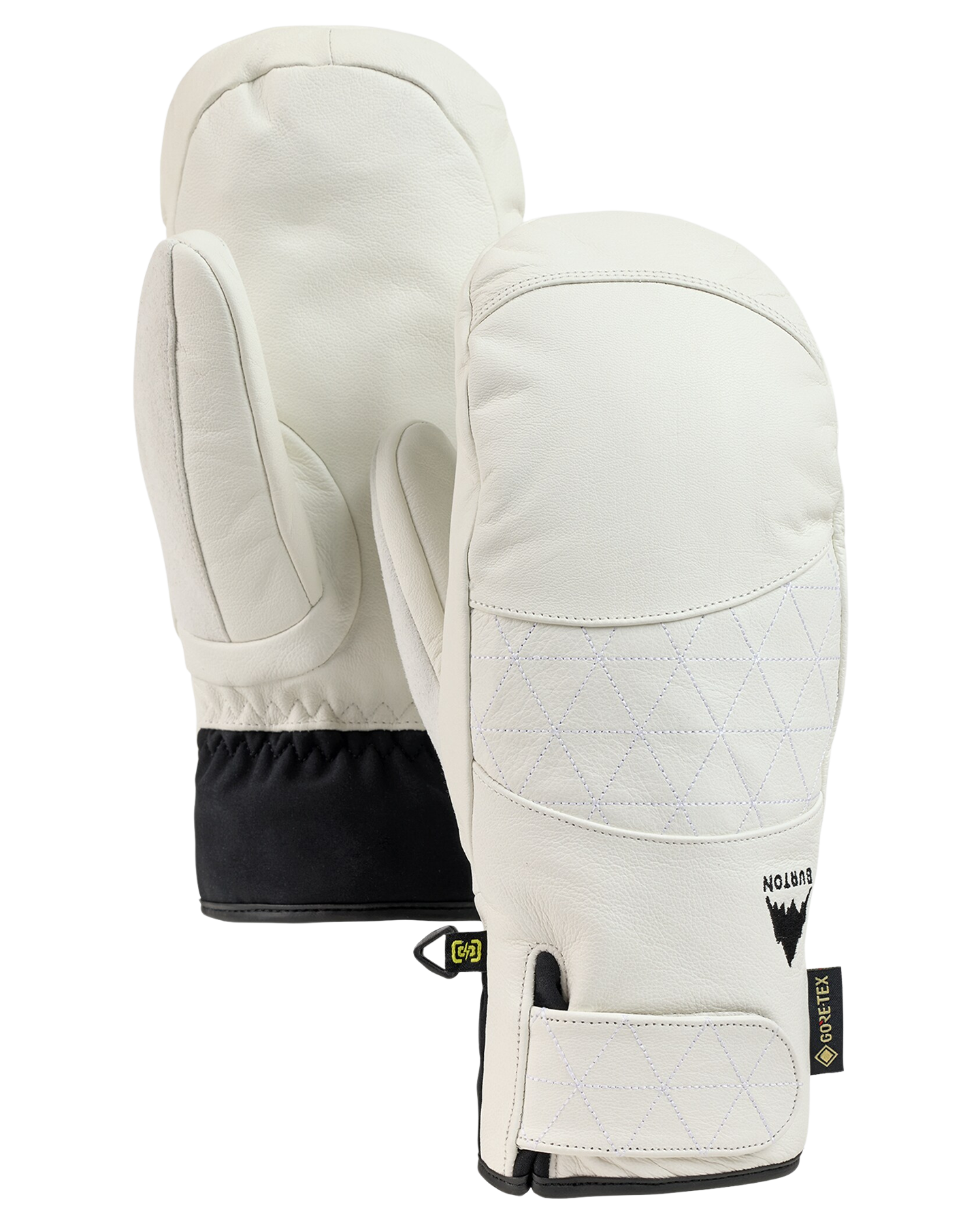 burton leather snowboard mittens Burton Women's Gondy Gore-Tex Leather Snow Mittens - Stout White