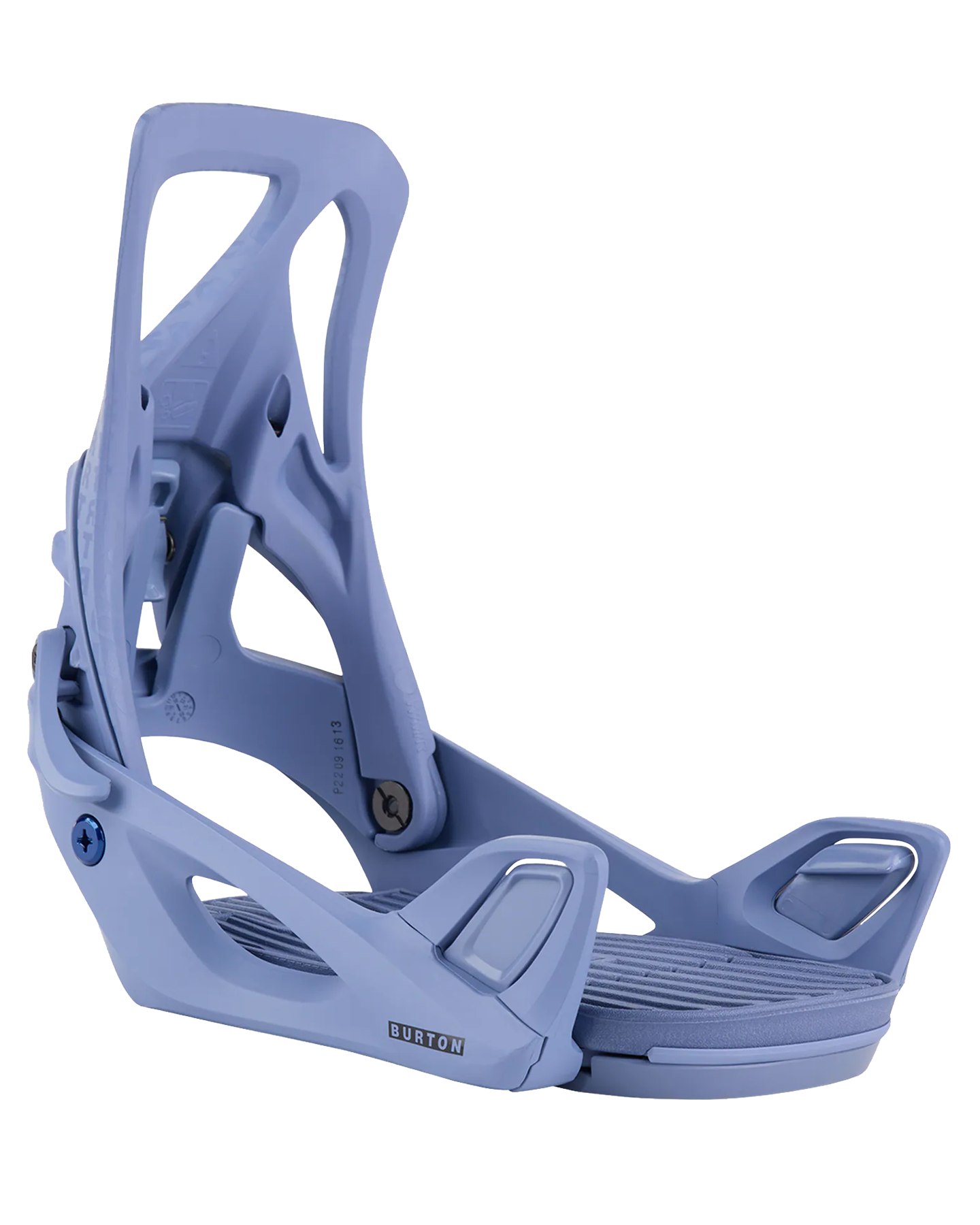 Burton Women's Step On® Re:Flex Snowboard Bindings - Slate Blue / Logo - 2024 Women's Snowboard Bindings - Trojan Wake Ski Snow