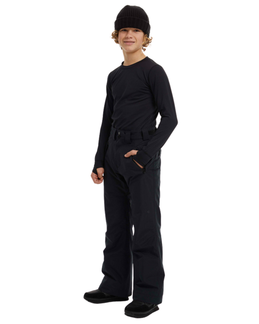 Elude No Limit Kids Pant - True Black - 2023 Kids' Snow Pants - Trojan Wake Ski Snow