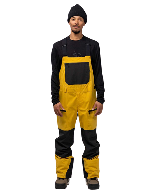 Jones Men's Mtn Surf Recycled Snow Bib - Sunrise Gold - 2024 Men's Snow Bibs - Trojan Wake Ski Snow