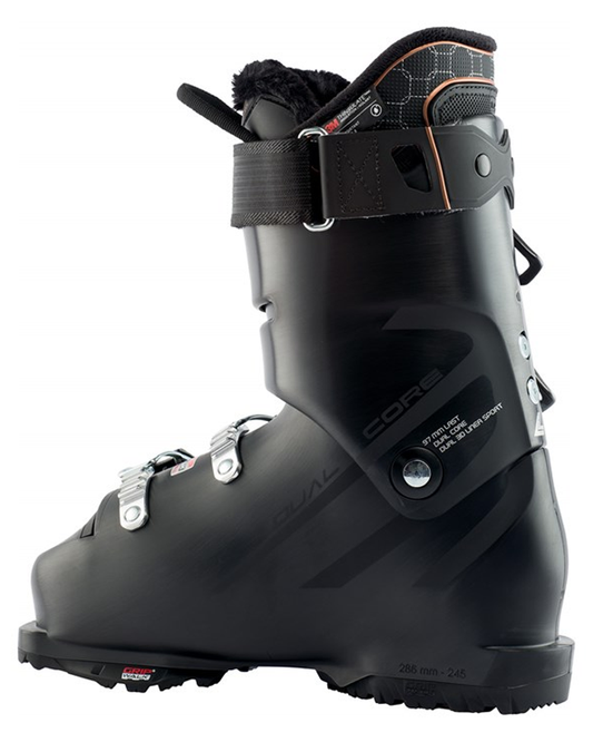 Lange RX 80 Grip Walk Womens All Mountain Ski Boots  - Black - 2023 Women's Snow Ski Boots - Trojan Wake Ski Snow