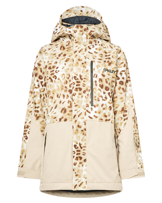 Oakley Women's Tnp Tbt Insulated Jacket - Cheeta Td Print Women's Snow Jackets - Trojan Wake Ski Snow