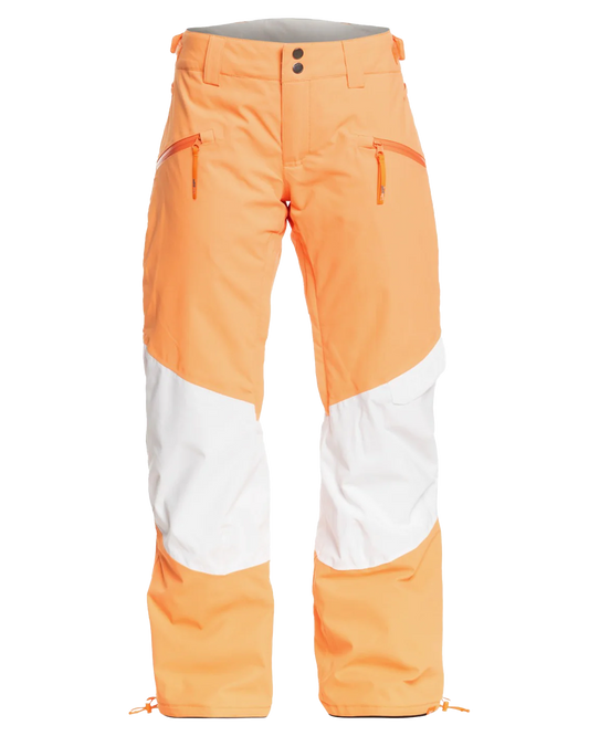 Roxy Women's Chloe Kim Woodrose Technical Snow Pants - Mock Orange Women's Snow Pants - Trojan Wake Ski Snow