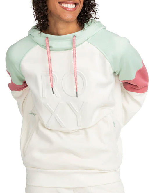 Roxy Women's Liberty Technical Hoodie - Egret Women's Hoodies - Trojan Wake Ski Snow