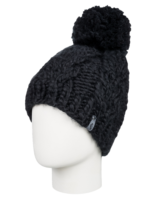 Roxy Women's Winter Beanie - True Black Women's Beanies - Trojan Wake Ski Snow