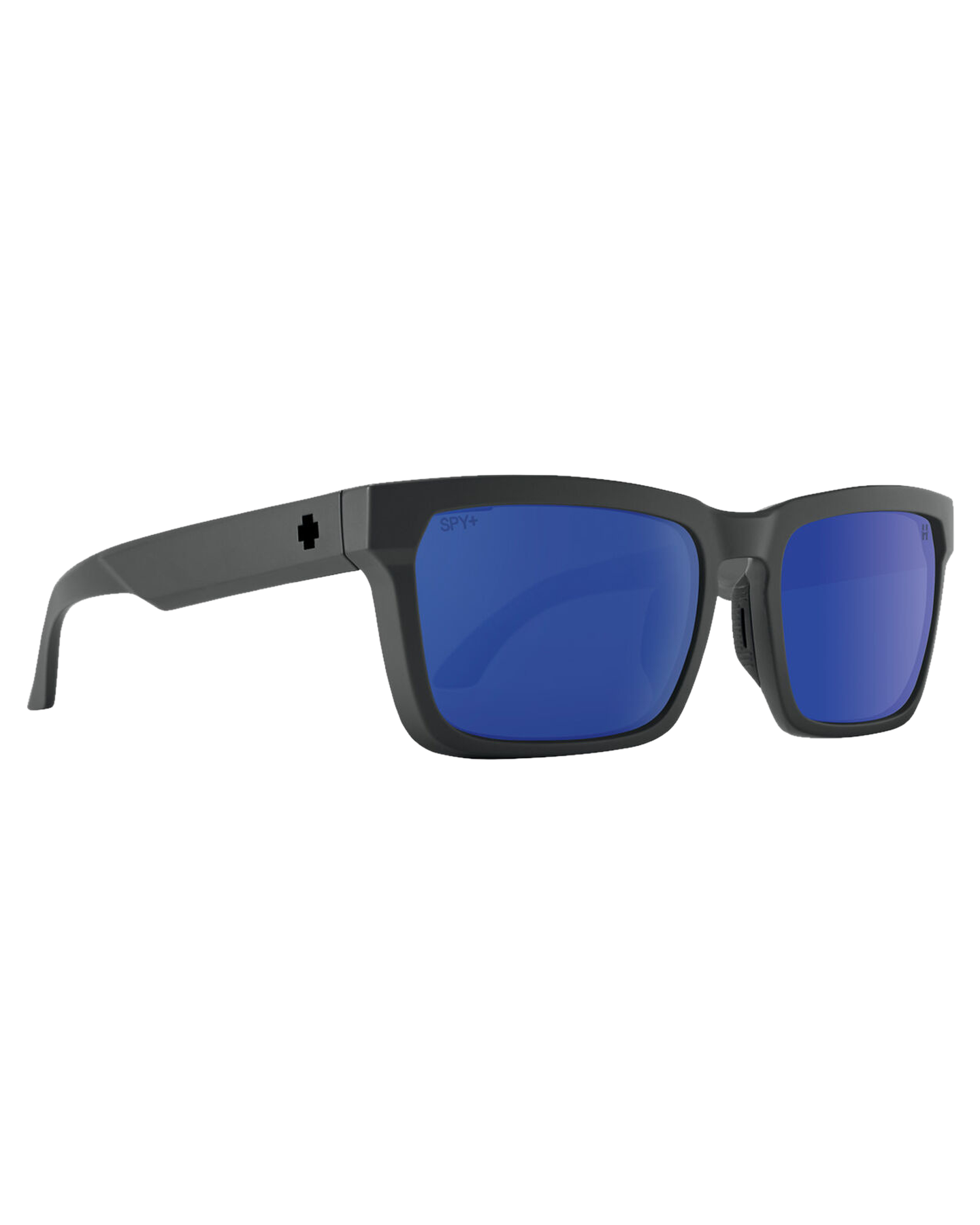 Spy Helm Tech Matte Dark Gray Happy Gray Green Polardark Blue Spectra Mirror Sunglasses - Trojan Wake Ski Snow