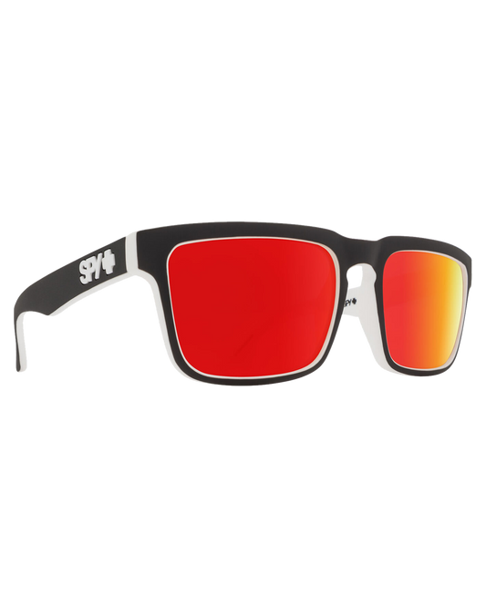 Spy Helm Whitewall - Happy Gray Green With Red Spectra Mirror Sunglasses - Trojan Wake Ski Snow
